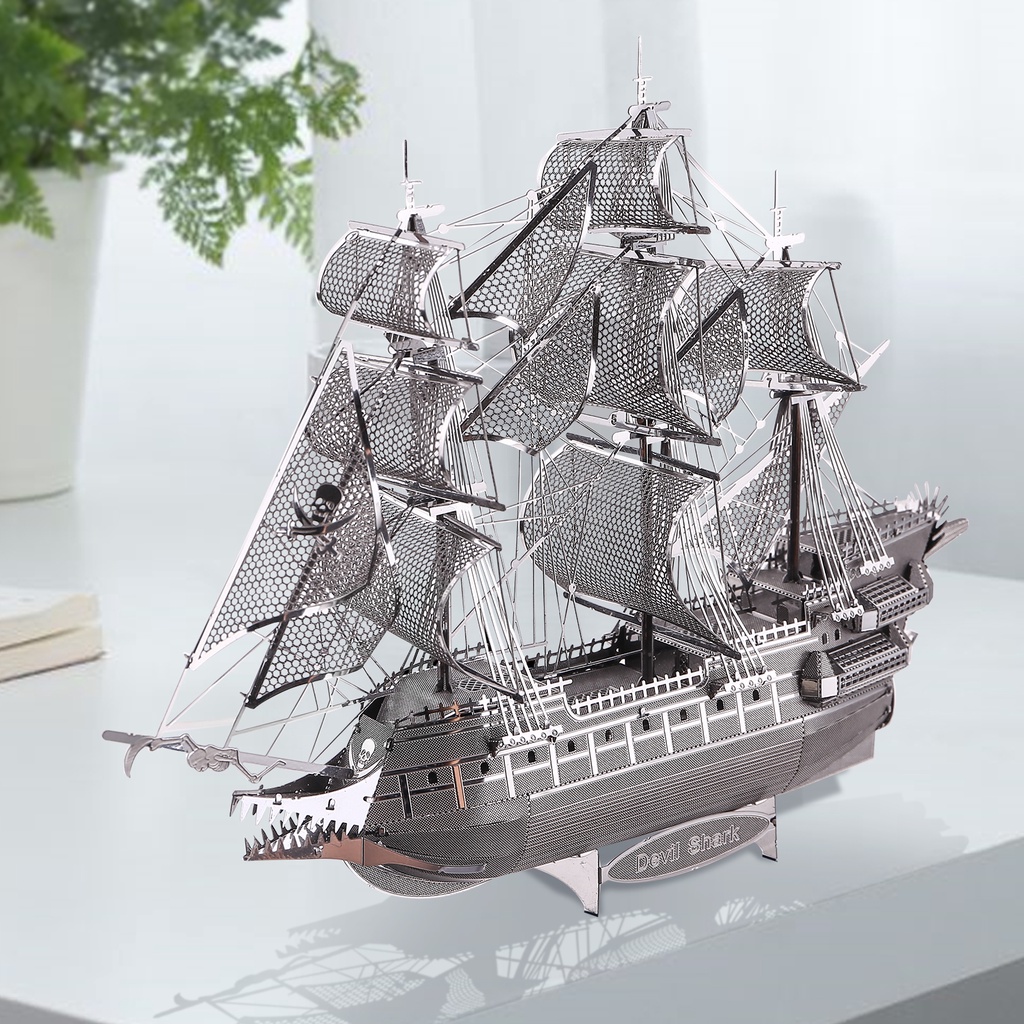 Mô Hình Lắp Ráp Tàu Cướp Biển Hà Lan 3D Bằng Kim Loại