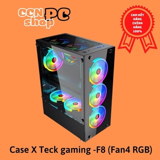 Thùng PC Gaming , Vỏ Case máy tính XTech gaming -F8 Tặng kèn Quạt tản