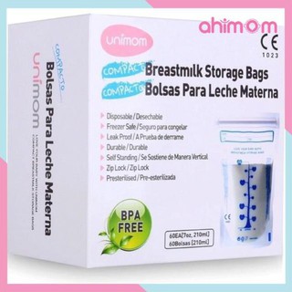 Túi trữ sữa unimom - túi đựng sữa mẹ 210ml không có BPA an toàn cho bé