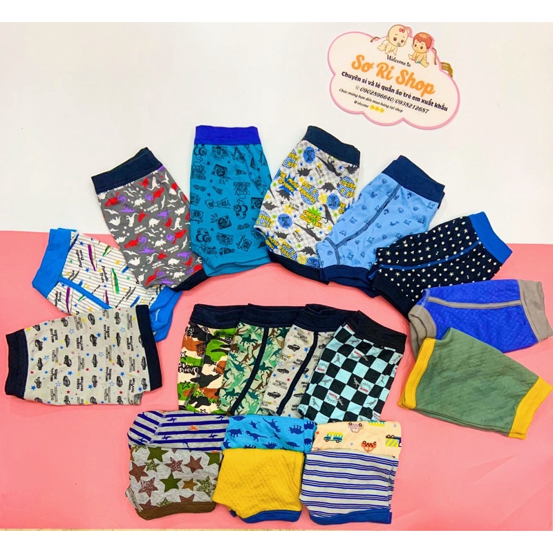 Quần chip đùi + chip tam giác cotton mềm mịn cho bé trai xuất Nhật - Sơ Ri Em Bé Shop