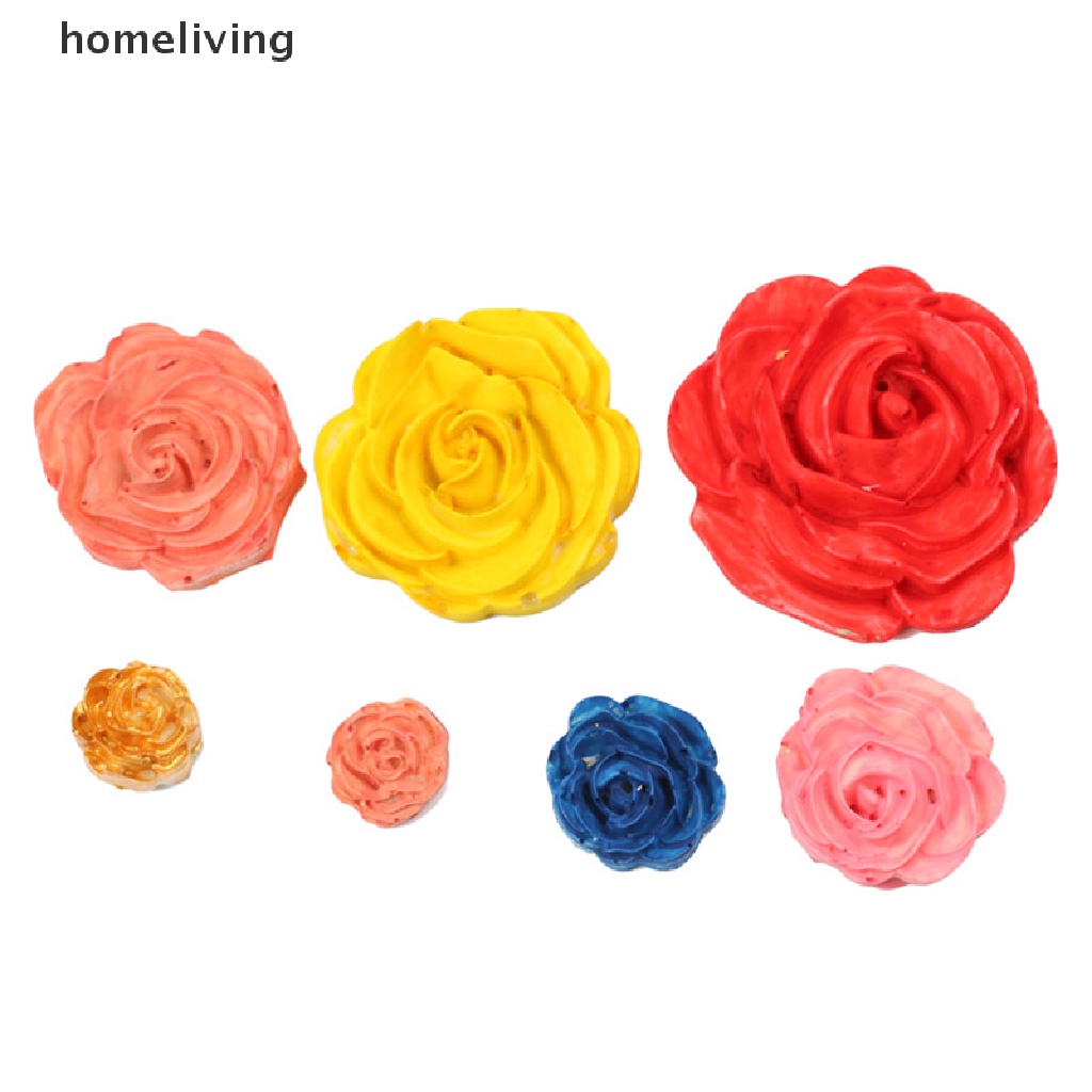 Khuôn Silicone Tạo Hình Hoa Hồng 3D Trang Trí Bánh