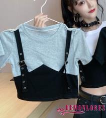 Áo Lửng 2 Dây Cổ Chữ O Thời Trang Quyến Rũ Cho Nữ