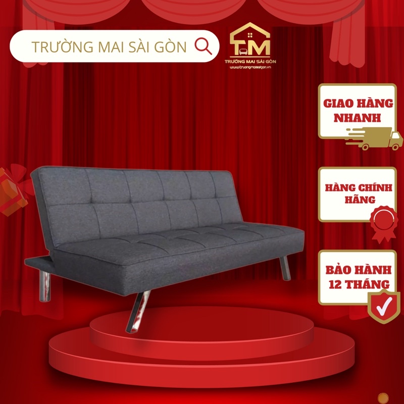 ghế sofa giường nằm gấp gọn cao cấp chính hãng SERITA giá rẻ chất vải mịn êm ái chân ghế inox chịu lực tốt Trường Mai