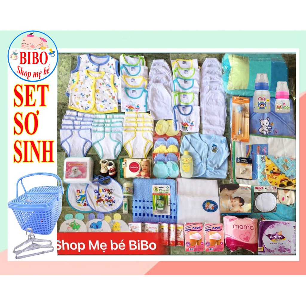 Trọn gói đi sinh đầy đủ cho mẹ và bé trai,bé gái kèm quà tặng cho bé
