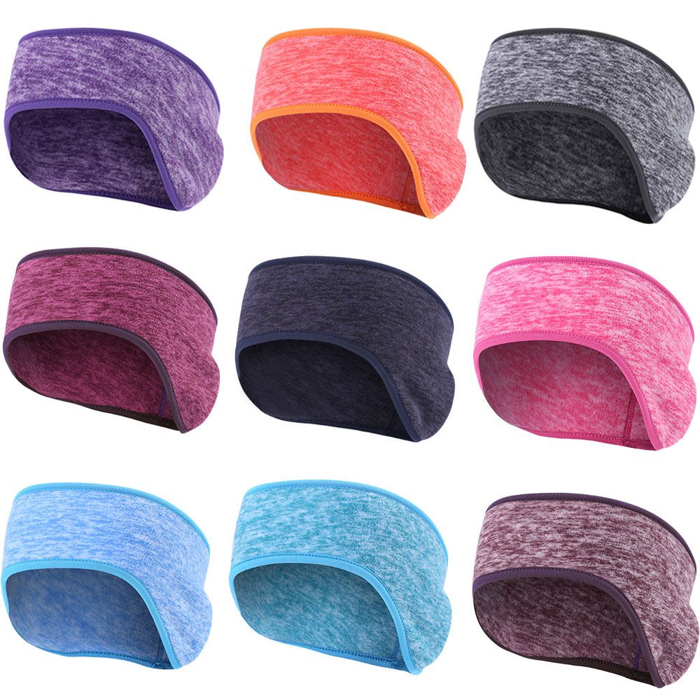Băng đô che tai giữ ấm thấm hút mồ hôi chất vải lông cừu nhiều màu lựa chọn cho phụ nữ/bé gái dùng khi chơi thể thao