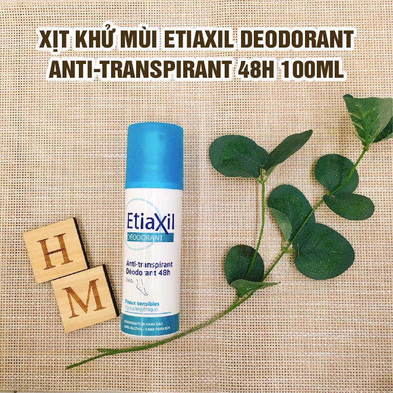 Xịt khử mùi chân Etiaxil Khử mùi, ngăn ngừa mồ hôi chân - Etiaxil Déodorant Anti-Transpirant 48h Pieds 100ml