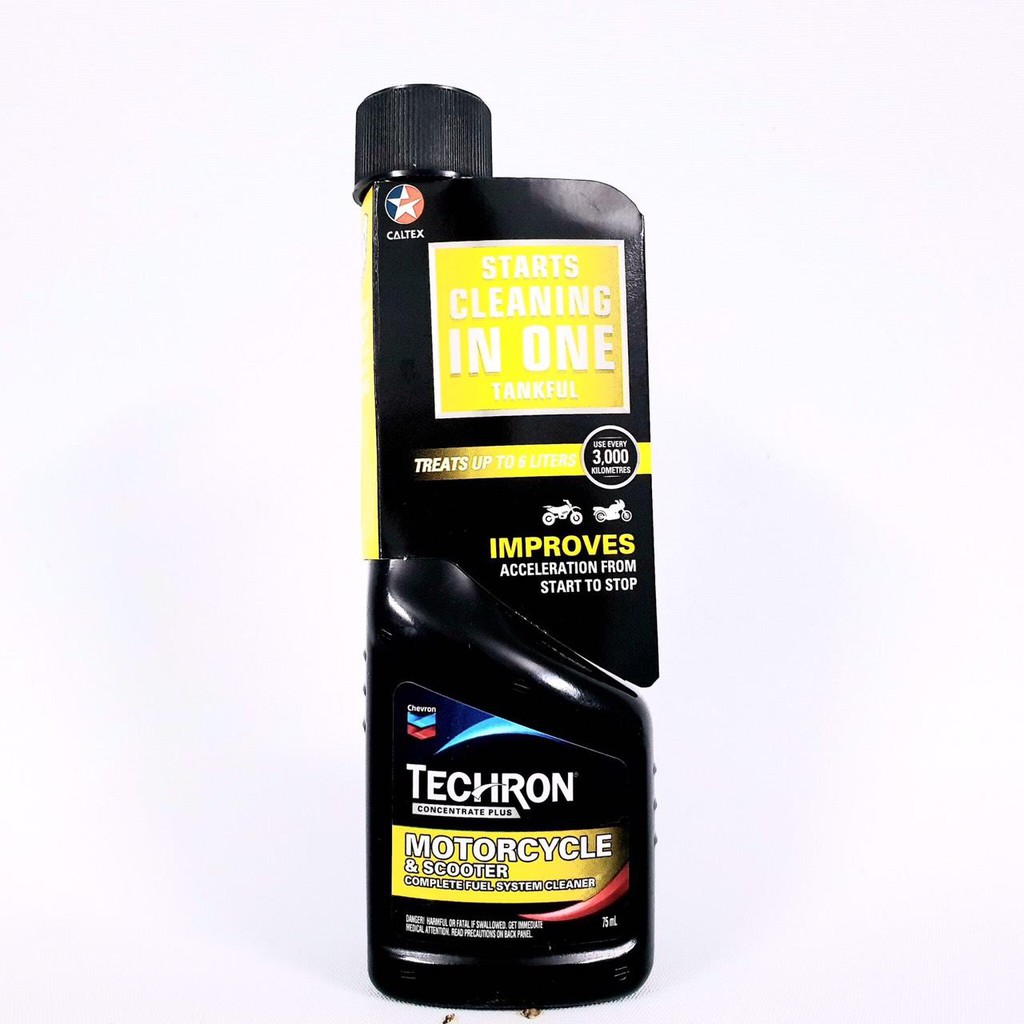 DUNG DỊCH PHỤ GIA TẨY CẶN CACBON, LÀM SẠCH ĐỘNG CƠ TECHRON CALTEX 75ML