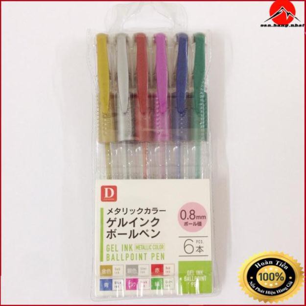 Bút bi nước GEL INK 6 màu(4549131454789) Nhật bản