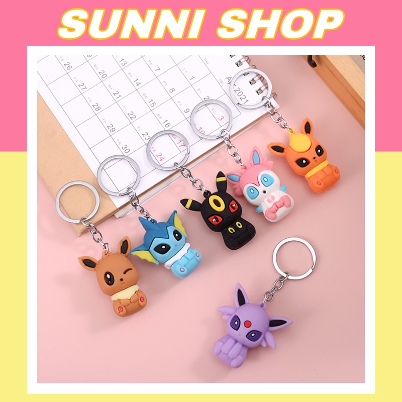 Móc Khoá Bộ Pokemon Siêu Đẹp Loại To - Sunni Shop