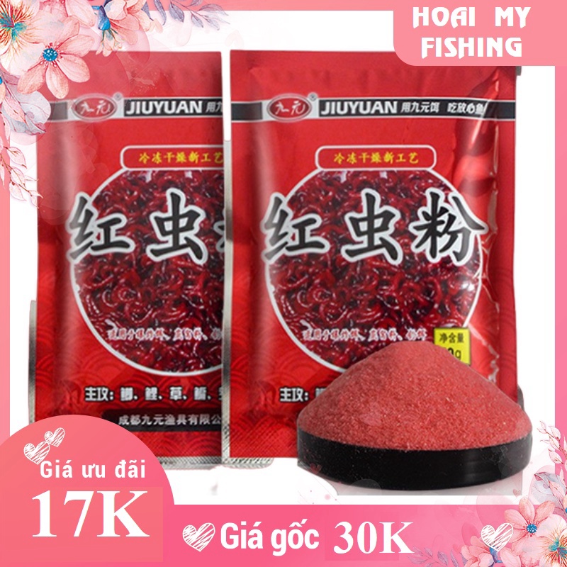 Mồi Bột TRÙNG ĐỎ Trộn Mồi Câu Cá, SIÊU NHẠY - DIHOSO FISHING