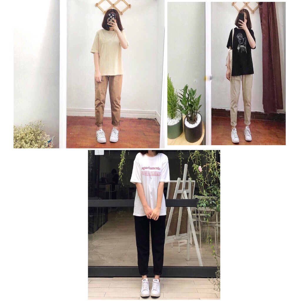 QUẦN BAGGY BASIC KHUY TRƯỚC CHUN SAU CHẤT ĐŨI NHẸ MÁT THỜI TRANG BANAMO FASHION QUẦN BAGGY ĐŨI KHUY TRƯỚC CHUN SAU 821