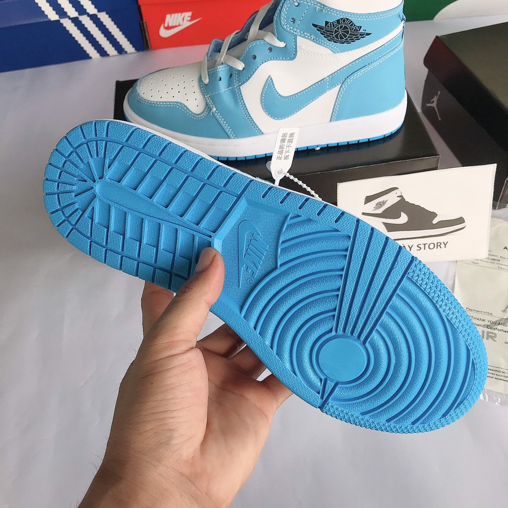 Giày jordan xanh loang, giày thể thao nữ jd xanh dương cổ cao nam nữ đủ size 36-43 hàng cao cấp | BigBuy360 - bigbuy360.vn