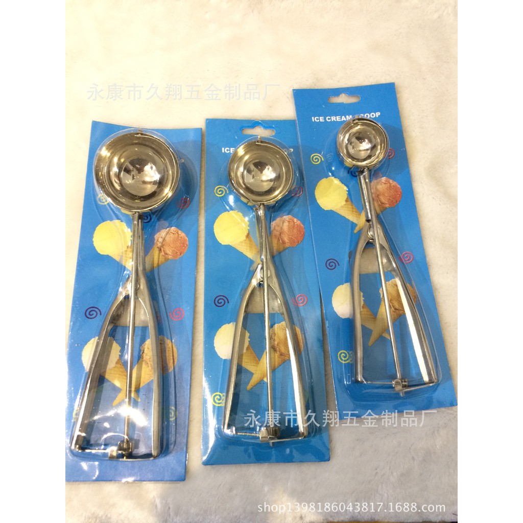 Muỗng Múc Kem Viên Bằng Thép Không Gỉ