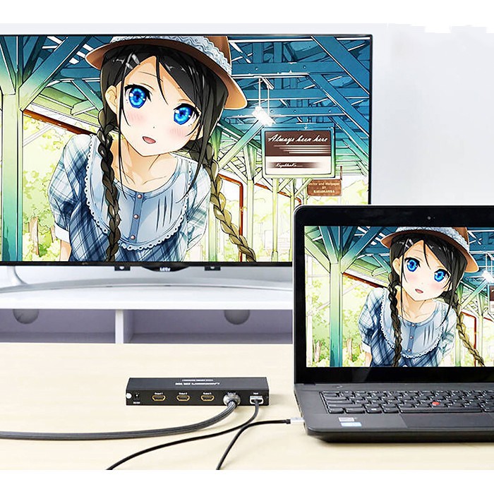 Bộ chia HDMI 1 ra 4 chính hãng Ugreen 40202 - Hàng Chính Hãng