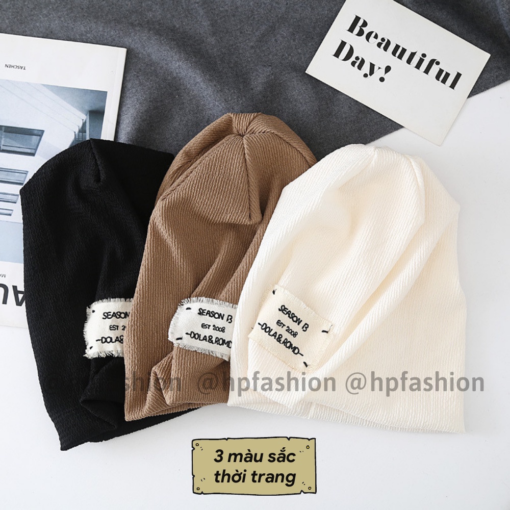 Mũ len chùm đầu thời trang phong cách Hàn Quốc ❤️Nón beanie chóp dài SEASON B