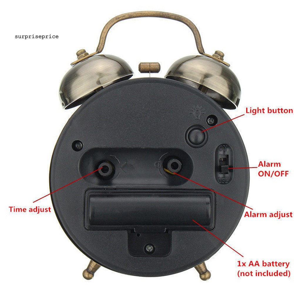 Đồng hồ báo thức hai chuông cổ điển