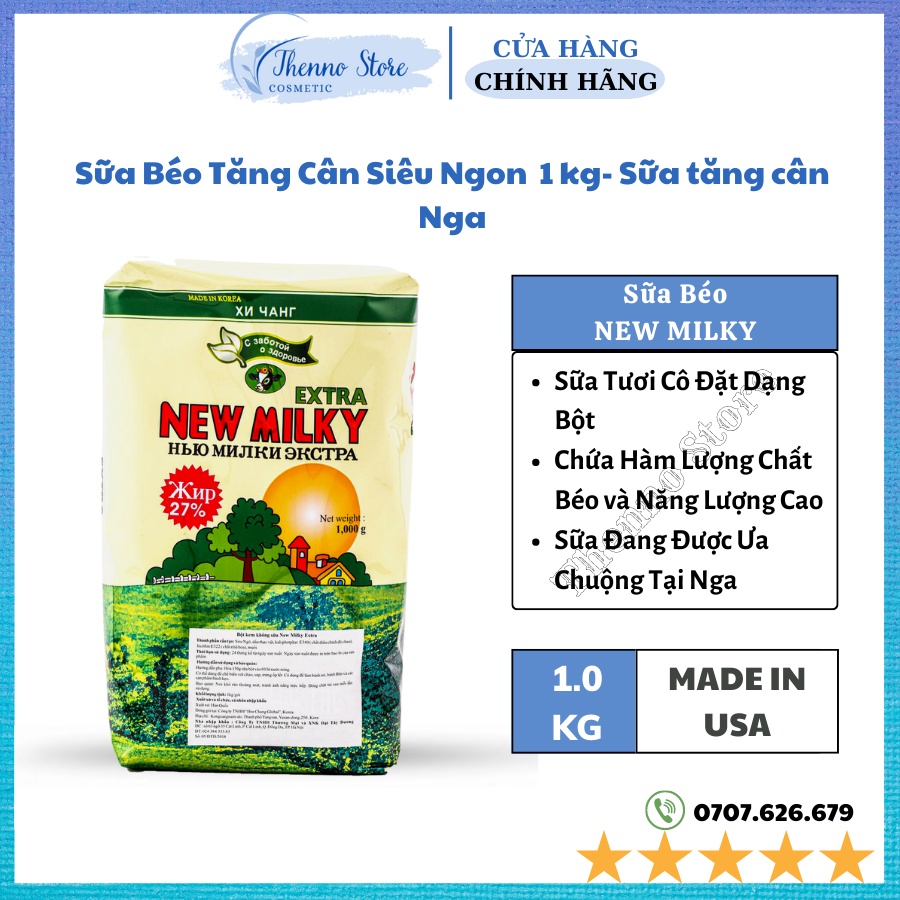 Sữa Béo Tăng cân Nga Siêu Ngon 1Kg- Sữa Tăng Cân Nga