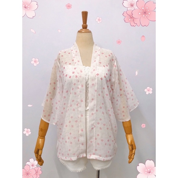 Áo Kimono Voan Hoa Sakura new2022