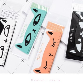 Thước kẻ Mèo gỗ Pansi