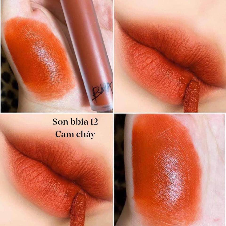 Son kem Bbia 12 màu cam cháy