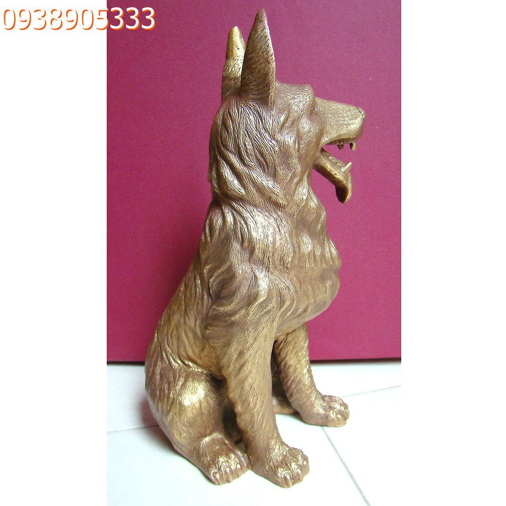 Tượng chó bằng đồng phong thủy,giúp gia chủ giữ vững tiền tài ,danh vong