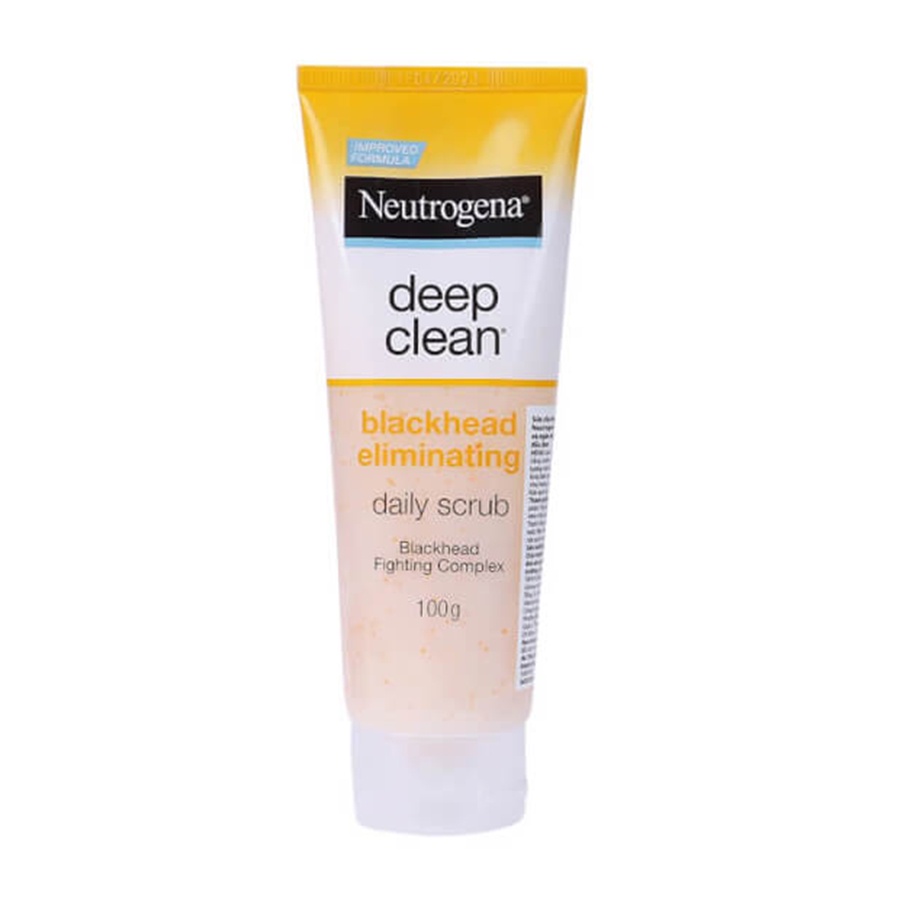 Sữa rửa mặt Neutrogena Deep Clean Blackhead Eliminating Daily Scrub 100g - ngừa mụn đầu đen