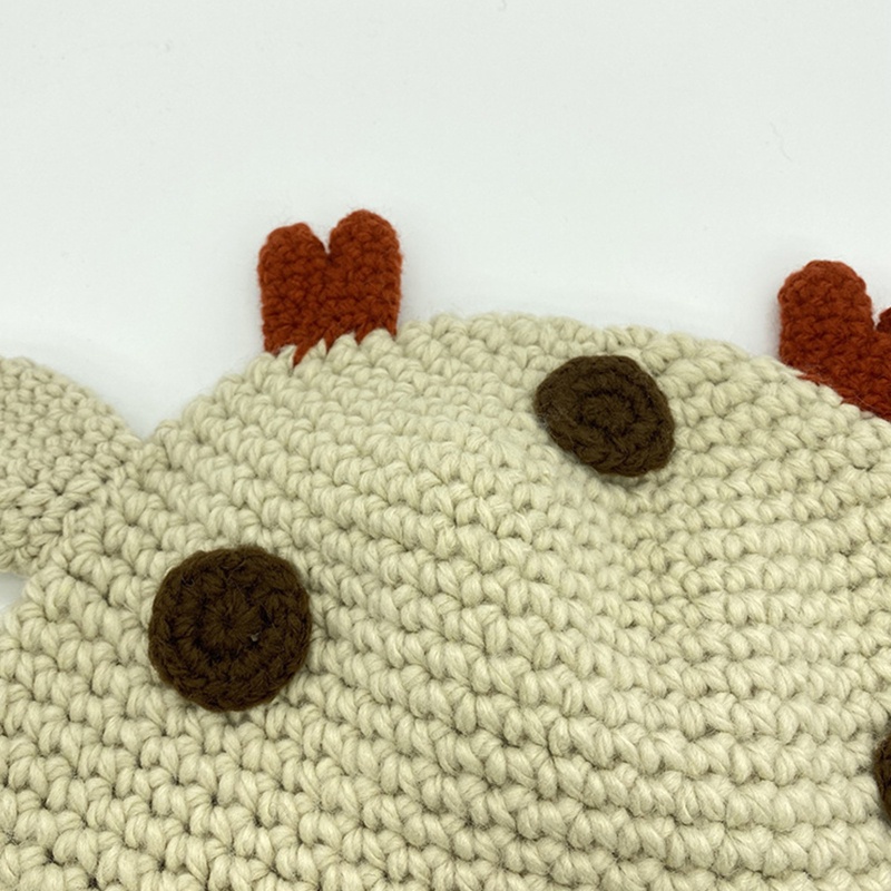 Mũ Len Beanie Hình Khủng Long Dễ Thương Giữ Nhiệt Cho Gia Đình