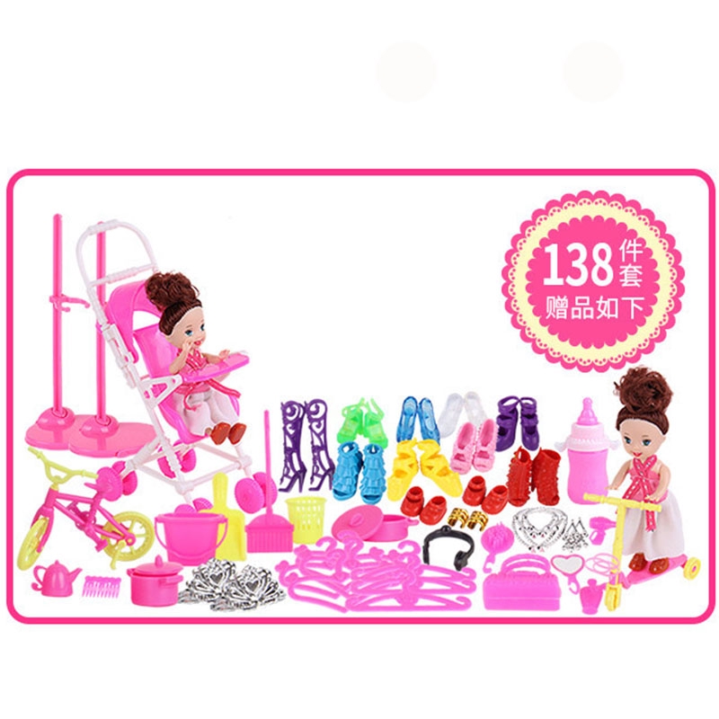 Set 138 Món Đồ Chơi Búp Bê Barbie Sang Trọng