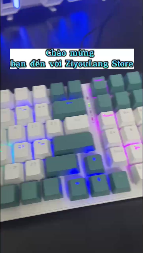 Bàn Phím Cơ Silent Free Wolf K3 - LED Đổi Màu Gaming, Trục Cơ Red Switch, Gõ Êm Giảm Ồn, Full Size | BigBuy360 - bigbuy360.vn