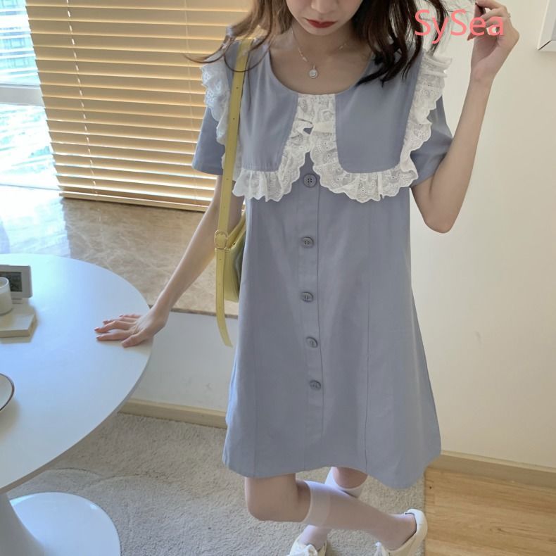 Đầm midi tay ngắn thời trang mùa hè ngọt ngào nữ tính