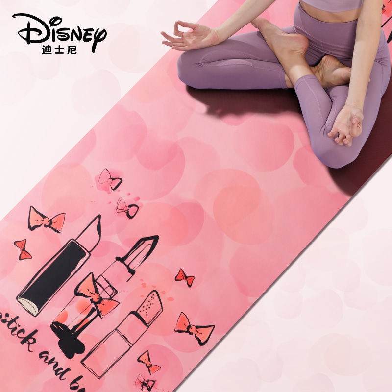 Disney Yoga Mat Blanket Professional Beginner Khăn siêu mỏng chống trơn trượt Khăn da lộn Cao su tập thể dục Thảm trải s