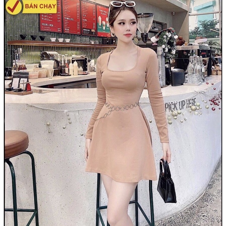 💥 ĐẦM THUN BORIP KHOÉT EO LỆCH VAI TÔN DÁNG SIÊU XINH 💥(Ms:BD01) | BigBuy360 - bigbuy360.vn