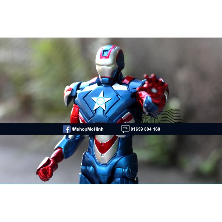 Mô hình đồ chơi nhân vật Iron man người sắt Patriot Tony Stark trong phim Avengers