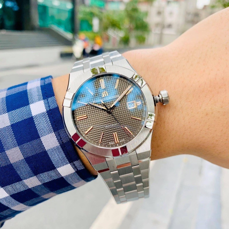 Đồng hồ nam Mau.rice Lac.roix Aikon Anthracite Dial .