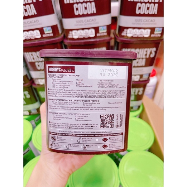 BỘT CACAO HERSHEY'S    Xuất xứ: Mỹ