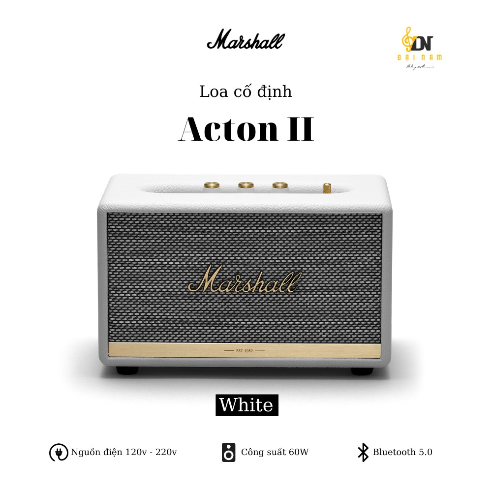 Loa Bluetooth Marshall Acton II Chính Hãng - Bảo hành chính hãng, 1 đổi 1 trong 12 tháng