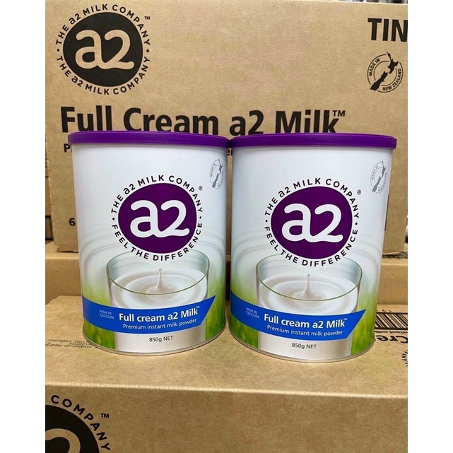 Sữa bột A2 850g mẫu mới dạng lon