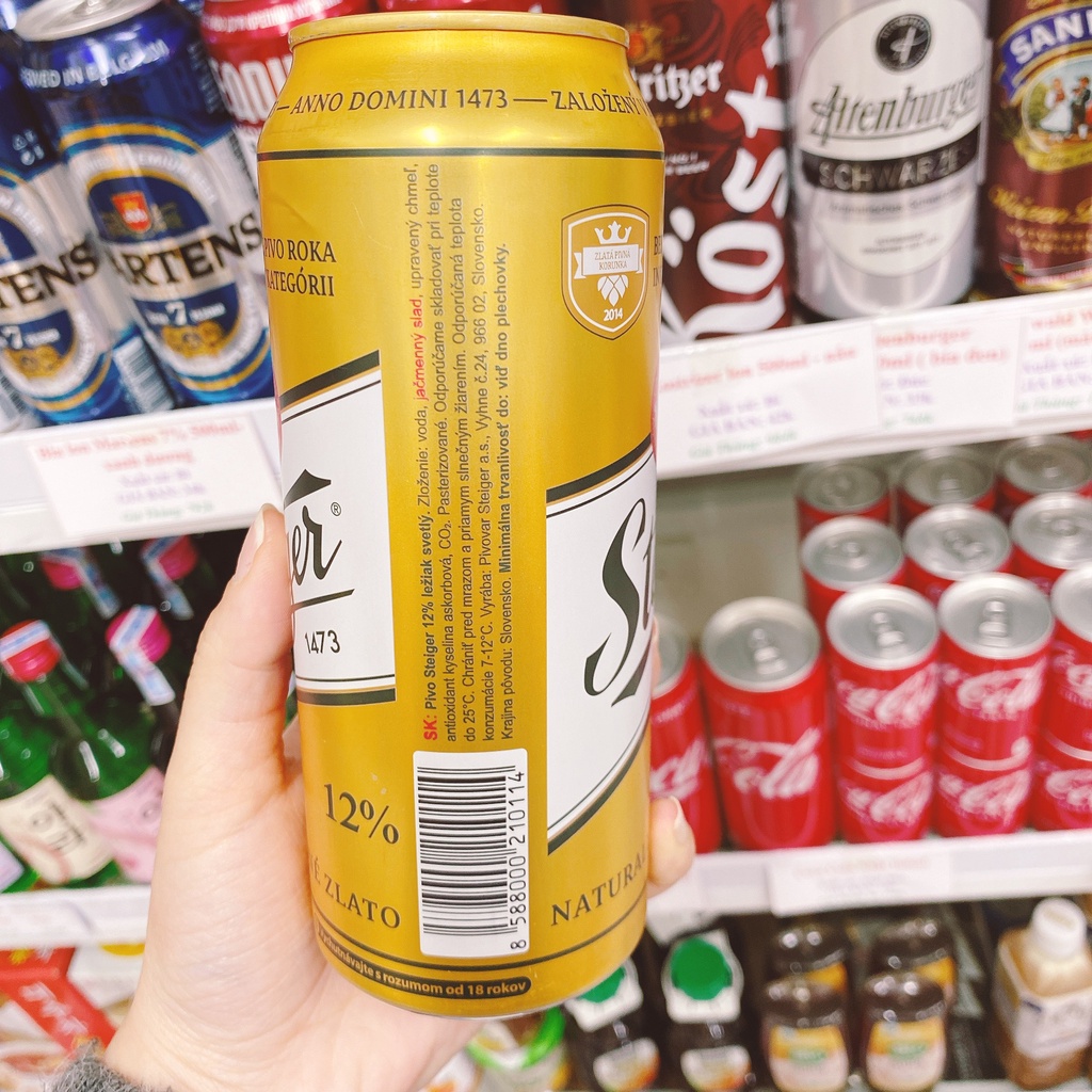 Bia Steiger 12% 500ml Tiệp -
