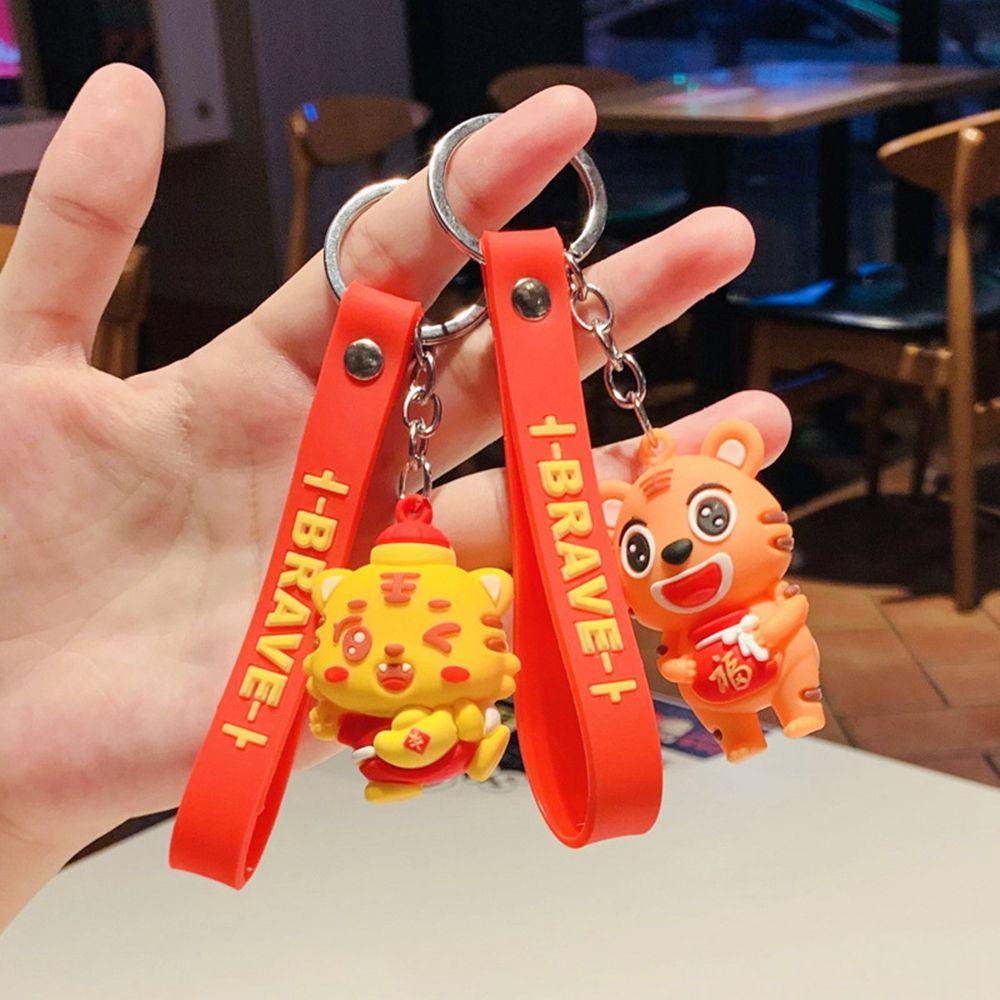 Móc Khóa Hình Hổ Hoạt Hình Dùng Làm Quà Tặng Cho Bé