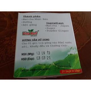 Trà gừng hòa tan