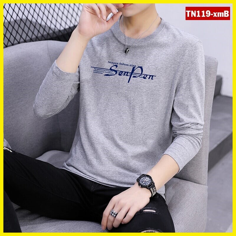 áo thun nam tay dài trơn TN119 nhiều màu sắc chất sợi tre pha trẻ trung | BigBuy360 - bigbuy360.vn