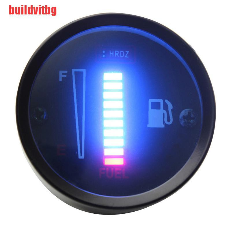 Đồng hồ đo mức nhiên liệu 8 LED 12V / 24V 52mm thông dụng cho xe máy và xe hơi