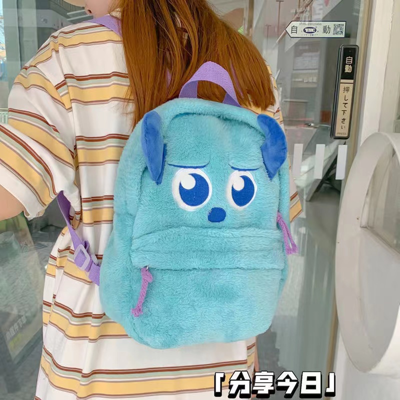 Disney Ba Lô Đi Học Hình Gấu Pooh / Chipmunk Nhồi Bông Dễ Thương Cho Nữ