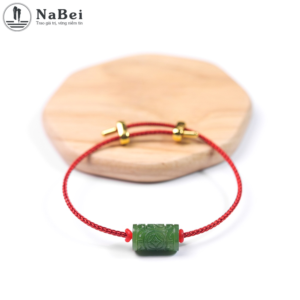 Vòng Tay Charm Lu Thống Ngọc Bích Tự Nhiên Phù Hợp Cho Nam, Nữ Mệnh Mộc, Hỏa NB194 - Phong Thuỷ NaBei Store