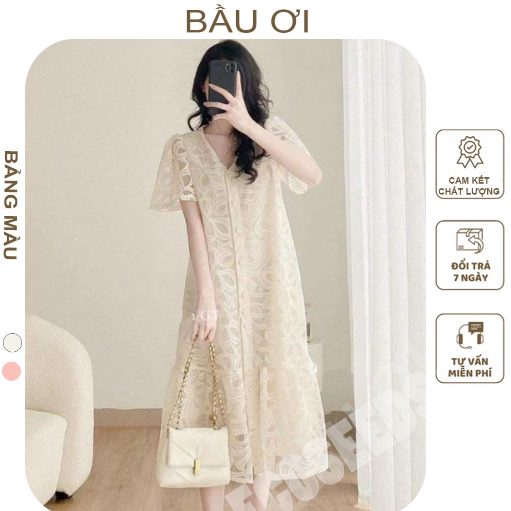 ĐẦM BẦU DỰ TIỆC MÙA HÈ KIỂU DÁNG SUÔNG ĐUÔI CÁ CHẤT LIỆU REN CAO CẤP - VÁY BẦU CÔNG SỞ HÀNG THIẾT KẾ