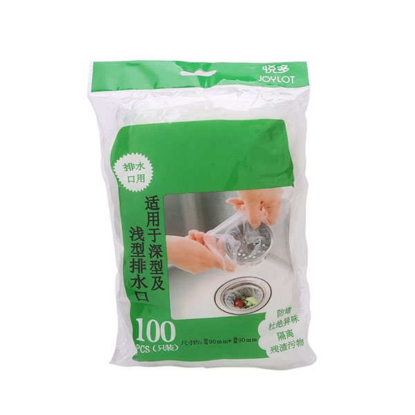Combo 100 túi lọc rác bồn rửa chén thông minh nhà bếp,có bo chun rất dễ dùng và hữu ích