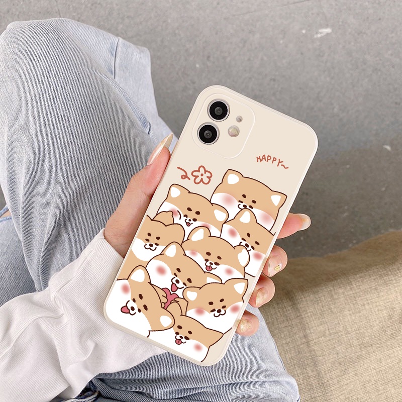 Ốp lưng iphone cạnh vuông shiba nice 6plus/6s/6splus/7/7plus/8/8plus/x/xs/11/12/pro/max/plus/promax - ĐQ Store