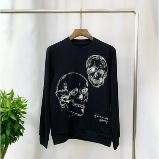 Áo sweater Alexander Mcque tay dài thêu họa tiết thời trang thu đông 2020