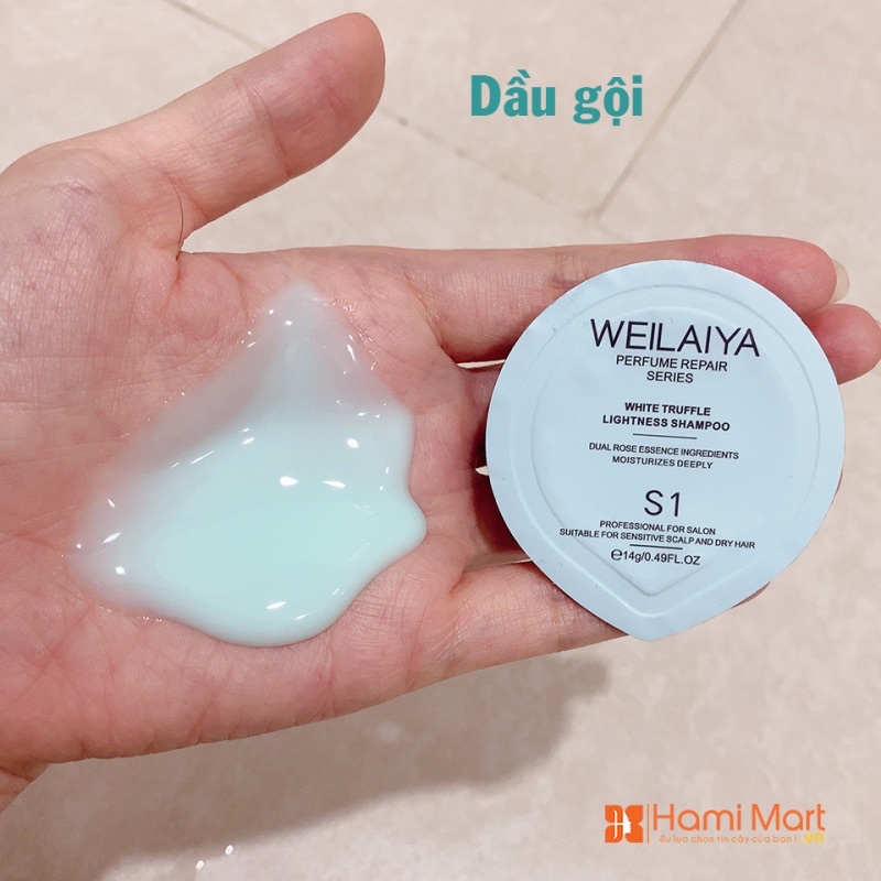 Set mini dầu gội xả Weilaiya phục hồi nấm Truffle 15ml