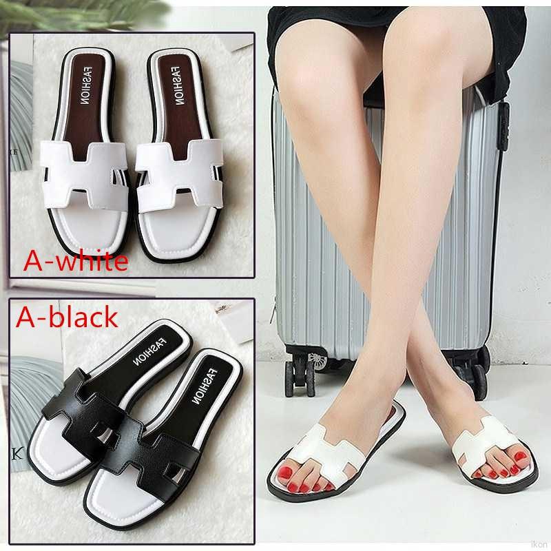 Dép lê chữ H da trơn chất đẹp hở ngón thời trang cho nữ